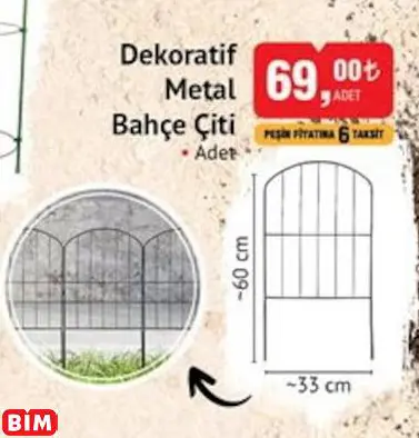 DEKORATİF METAL BAHÇE ÇİTİ DEKORATİF METAL BAHÇE ÇİTİ
